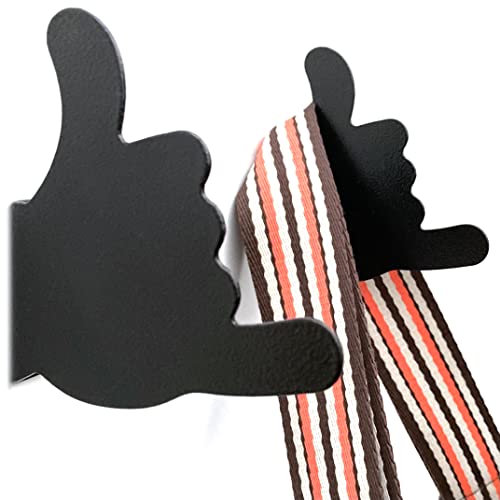 Image of Abstracta Studio ASTUD Wall Hooks (2pcs) - Coat Hooks, Modern Hat Rack & Funny Towel Hanger - Heavy Duty Metal Wall Mounted Entryway Hooks