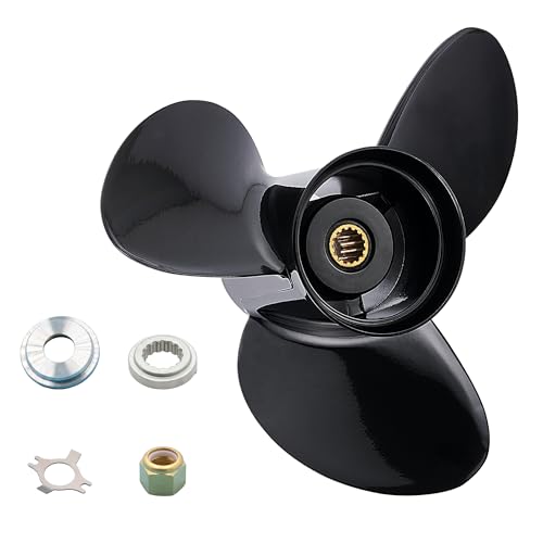Boat Propeller 14 1/2 x 19 Pitch Replacement for Mercury & Mercruiser Alpha One/Bravo One Engines 135300HP Aluminum 3-Blade 15 Spline Tooth Hub Kits Included Right Hand Rotation (48-832830A45)