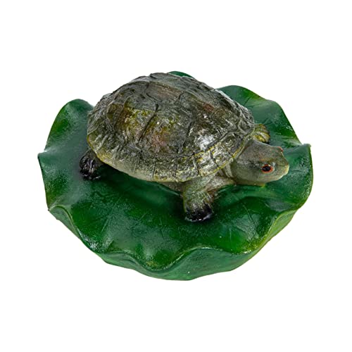UPKOCH 2 Pièces Ornements flottants Simulation Petite Tortue Statue de Tortue décorations de Bassin de Jardin décorations d'étang en Plein air décoration de Flotteur d'étang résine