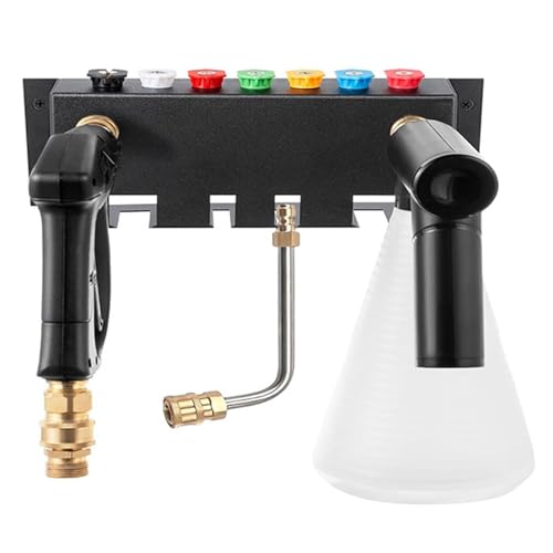 Rangement nettoyeur haute pression compact et support de pointe buse pour laveuse de jardin