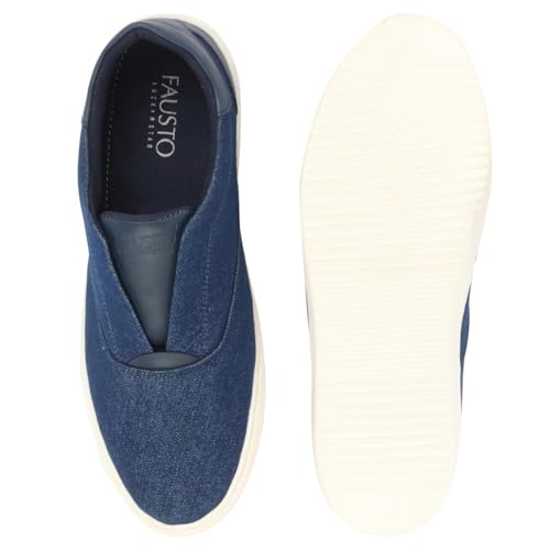 Image of FAUSTO Men Canvas Sneaker Pull-On Shoes