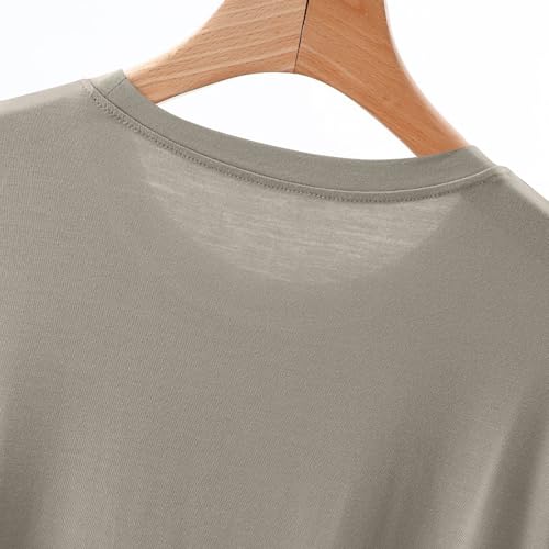 Xiaojmake Mens Sleep Sets 2 Pieces Modal Pajamas Set Ultra Soft Sleepwear Short Sleeve Top & Shorts Bottom Comfy Lounge Set4