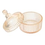 Pots de comptoir de vanité - ce gain de place est parfait à placer sur votre commode, avec un design transparent, facile à connaître les restants, des récipients décoratifs avec couvercles