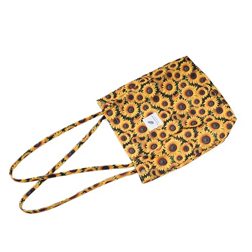 Image of TOPASION Cute Corduroy Tote Bag Canvas Shoulder Handbags for Women Travel Shopping