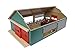 Kids Globe Stall mit beweglichen Elementen (Viehstall / Kuhstall aus Holz, Maßstab 1:32, 64x42.5x26,5 cm) 610250