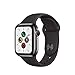 Produktbild Apple Watch Series 5 (GPS + Cellular, 40 mm) Edelstahlgehäuse Space Schwarz - Sportarmband Schwarz