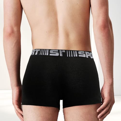 Men Trunks Underwear Soft Cotton Boxer Brief Breathable Men's Underwear2