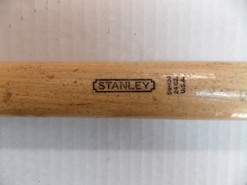 Stanley Tools Hickory Handled 24 Oz Ball Peen Hammer, Part #54-124, Made In Usa #TOP1