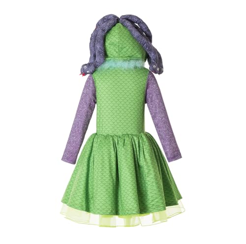 Disfraz Celia Monsters Inc para niñas con diadema Medusa miniatura 2