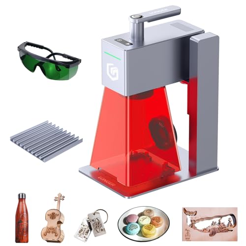 Longer Nano Pro 12000mW Desktop Laser Engraver, 0.05mm Precision 5000mm/s Engraving Speed, 3.3K Resolution, Laser Cutter and Engraver for Wood, Metal, Acrylic, Leather, Ceramics 100x100mm Work Area