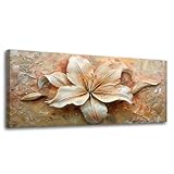 Arte Made in Italy – Realizzato artigianalmente in Italia, ogni quadro è un pezzo unico che porta colore e personalità in ambienti domestici e professionali: dal soggiorno alla cucina, dall’ufficio a hotel e locali. Il tema elegante dell'opera è floreale su colori come rosa, bianco e beige, con un grande giglio