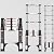 KOLL LINK Telescoping Ladder,9.5 FT Aluminum Lightweight Extension Ladder with 2 Triangle Stabilizers, Heavy Duty 330lbs Max Capacity