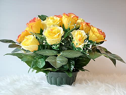 Roselynexpress Composizione di Fiori Artificiali