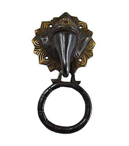 Heurtoir de porte Ganesh laiton : un symbole bienveillant pour la maison