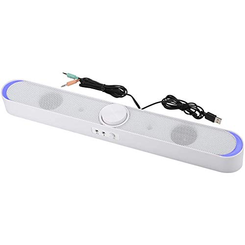 Soundbar Mit Subwoofer Mit DSP-Technologie Dual Bass Vent 3,5 Mm Universal Audio-Buchse Für PC Desktop Laptop Tablet Smartphone Schwarz