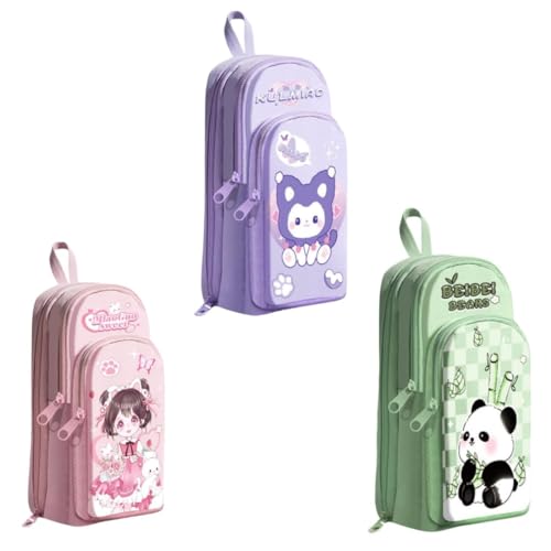 Image of Invite Cartoon Theme Pencil Case - 3D EVA Pencil Case Pouch, Multipurpose Zipper Pencil Case for Kids, Pen and Pencil Bag for School Kids, Girls, Stationery Storage Box (MiaoGuo Sweet-Pink Pouch)