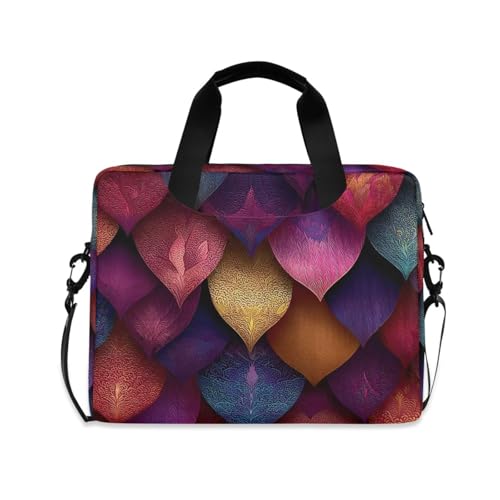 Bolso para portátil con estampado de escalas coloridas miniatura 1