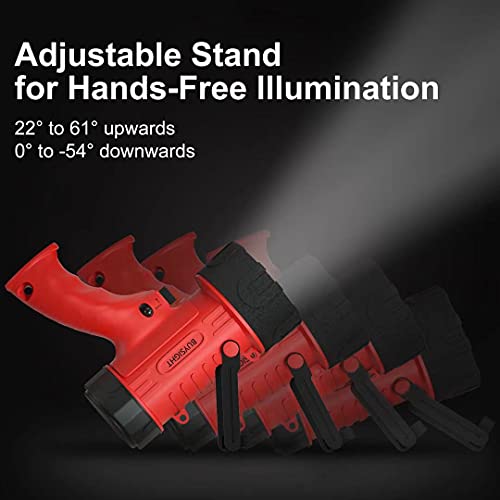 Buysight Rechargeable Spotlight Flashlight, Hand Held Spotlight 120000 Lumens Waterproof Flashlight Hunting Lamp With Red Filter #TOP6