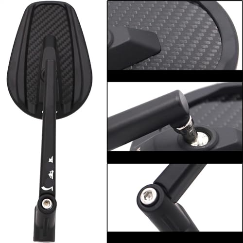 Espejos retrovisores para Vespa Sprint y Primavera 150 par de retrovisores negros de recambio moto 6