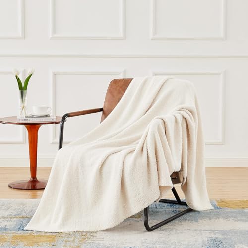 Image of CYMULA Kids Blanket for Boys Girls 30x40 inches, Soft Cozy Fuzzy Swaddle Throw Blanket for Crib Stroller, White