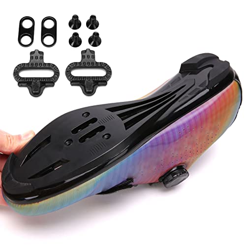 Gavigain 2 Pcs Bike Cleats - Cleat Set for Indoor Cycling, Outdoor Road Cycling, Mountain Bikin,Self Locking Cleats, Bike Cleats for Indoor Outdoor Road Mountain Bike