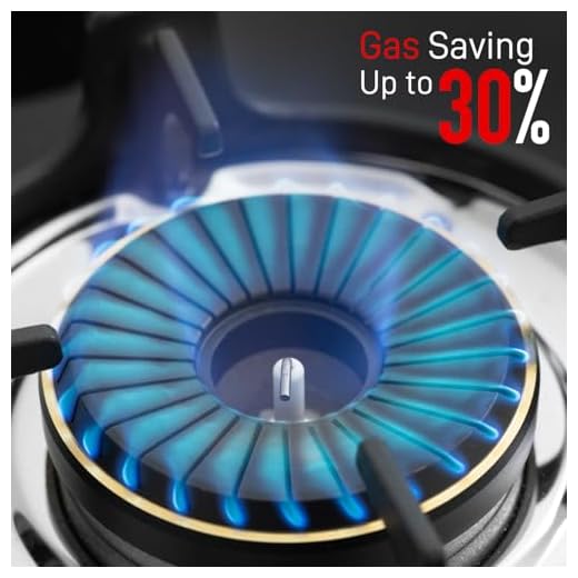 BLOWHOT Premium Hybrid Gas Stove 4 Burners Auto-Ignition, 8mm Thick Glass Cooktop - SABAF Tech. | DOORSTEP SERVICE + 10 Yr General Warranty | Jumbo Brass Burner, ISI Cert., LPG/PNG Compatible