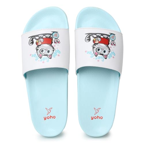 Image of YOHO Sliders for Women | Comfortable and Lightweight Slides | WB Cartoon & Comic Characters: Tom & Jerry, Big Bang Theory, Friends, Games of thrones and Wonder Woman Footwear for Girls