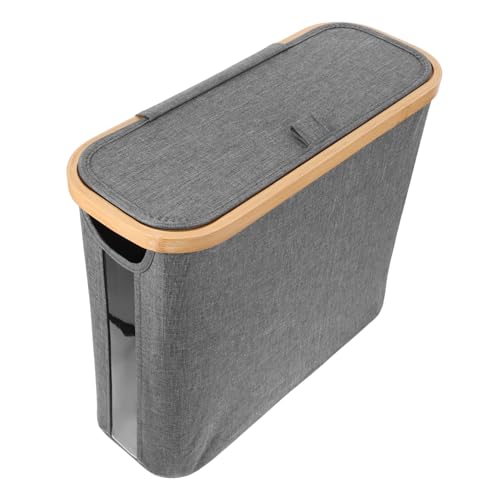 LALAFINA Toilet Paper Storage Basket with Lid Toilet Tissue Organizer for Bathroom and Kitchen Water-Resistant Ample Space