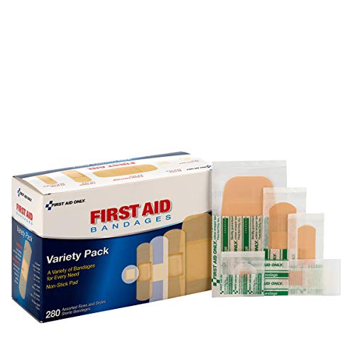 First Aid Only Sheer & Clear Bandage Variety Pack, Assorted Sizes, 280 Count #TOP1