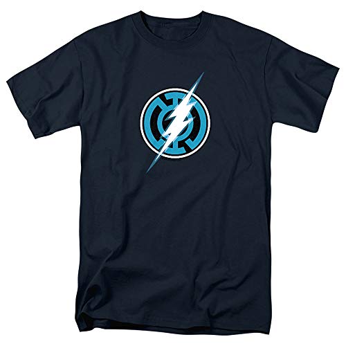 Green Lantern Blue Lantern Flash Unisex Adult T-Shirt for Men and Women, Navy, 5X-Large
