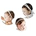 COUXILY Bebe's Diadema con Grosgrain Cinta de Piel Sintética Estrellas Orejas de Rratón Para la Fotografía del Partido (C03)