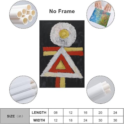 Expressionnisme abstrait Marsden Hartley tableau art mural g&eacute;om&eacute;trique moderne toile 50x75 - 3