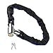 ZHENZQ Antitheft Mountain Bike Lock Portable Bike Chain Lock Road Bike Chain Lock with 2 Key for Scooter Motorcycle