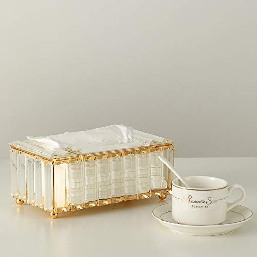 European Style Metal Crystal Makeup Brush Organizer Pearl Jewelry Storage Box Paper Towel Holder Dressing Table Tray - (Color: D tray)