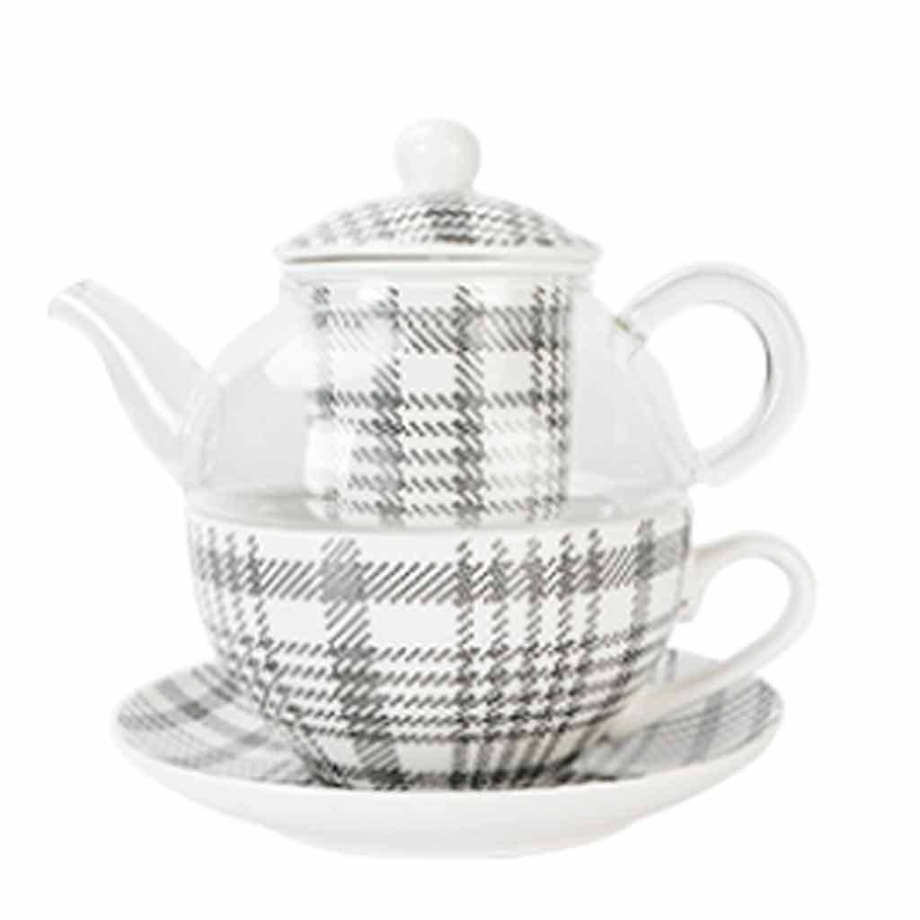 Théière simple en céramique anti-goutte pour un service propre au quotidien