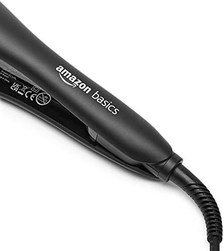 Amazon Basics PTC Tourmaline Ceramic LCD Display Hairstyling Iron with Auto Shut Off Function, 3.2 cm - Black