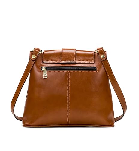 Patricia Nash Larone North/South Shoulder Bag for Women, Tan, 12.25" x 13" x 5.5"2