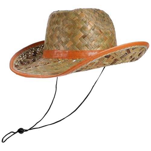 Chapeau de paille large bord homme et protection solaire respirante de vacances