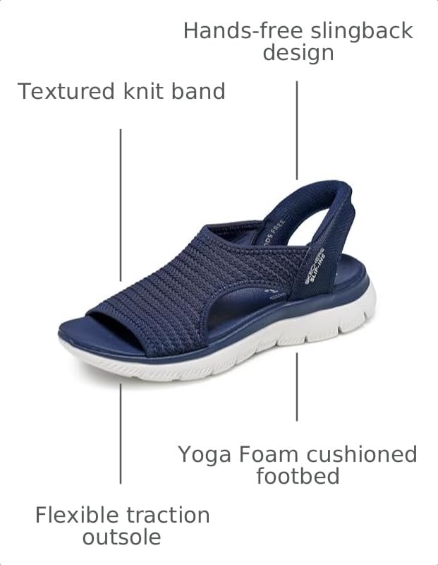 Image of Skechers Women's Summits Sweetly Evolved Hands Free Slip-ins H-Band Sandal