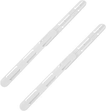 OSALADI Multi-Function Drawer Slide Tracks No Drill Installation Silent Gliding Drawer Glides for Kitchen and Bathroom Cabinets 2-Piece Set