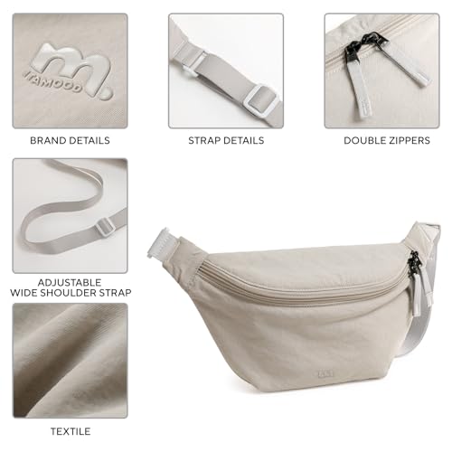 Chest Crossbody Shoulder Sling Bag,Lightweight Nylon Hobo Purse for Women - image 8
