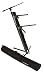 Ultimate Support AX-48 Pro Plus Two-tier Portable Column Keyboard Stand (Black), Boom Attachment, Ulti-Boom Pro-TB, and Tote