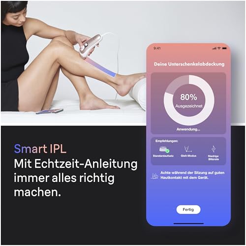 Braun Smart IPL 7 Skin i·expert – IPL Geräte Haarentfernung, Dauerhafte und Schmerzfreie Haarentfernung für Zuhause – inkl. Gratis App, Etui, Venus Rasierer, 4 smarte Aufsätze – PL7387, Weiß/Rosegold