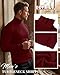 Riyiper 3 Pack Men's Turtleneck Shirts Thermal Basic Knitted Long Sleeve Casual Slim Fit Winter Pullover Tops(Black, Dark Gray, Red,L)