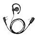 abcGOODefg 2Way Radio Headset 2-Pin ear-clipAuricular para Kenwood tk3170tk3173tk3200TK3201Kenwood PUXING Baofeng UV-5R Uv-5ra 888S Retevis H777Walkie Talkies etc., 1 Pack