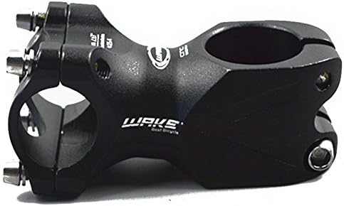 Wake 25.4 Stem 60mm Bike Stem Mountain Bike Stem Short Handlebar Stem for Most Bicycle, Road Bike, MTB, BMX, Fixie Gear, Cycling (Aluminum Alloy, Black)