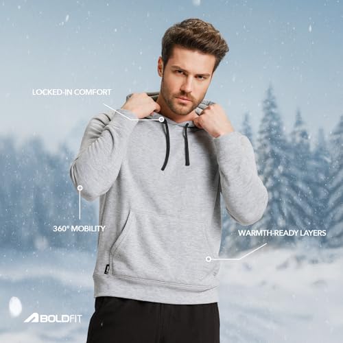 Image of Boldfit Hoodies for Man Hooded Sweatshirt for Man Solid Hoodie for Men Stylish Huddy for Men Regular Fit Sweatshirts for Boys with Hoodie Mens Hooded Sweatshirt with Pockets
