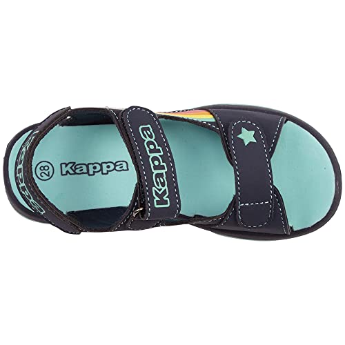 Kappa Deutschland Sandales PELANGI K pour garçon - Unisexe - Enfant - 261042K - Bleu marine/menthe, 29 EU, Menthe marine, 29 EU
