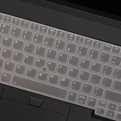 Image of RAYA Silicone Keyboard Cover for Lenovo Thinkpad E16 Thinkpad L16 Thinkpad T16 (Gen2 /Gen3) Thinkpad P16 (Gen2 /Gen3) Keyboard Protector (Transparent)