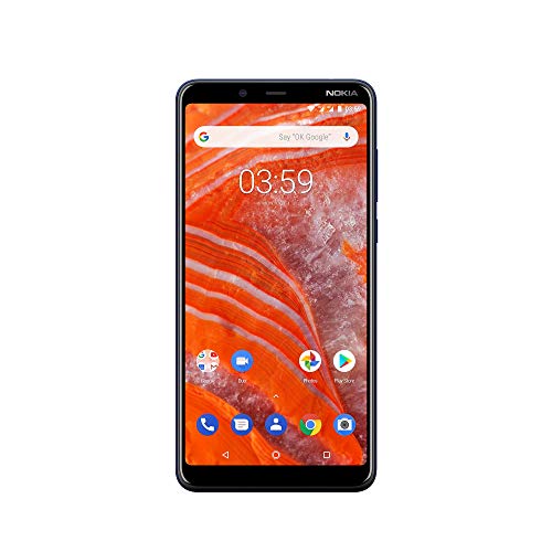 Nokia 3.1 Plus Smartphone (15,24 cm (6 Zoll) HD+ Display, 13+5MP Dual-Hauptkamera, 8MP Frontkamera, 2GB RAM, 16GB interner Speicher, Android One) blau